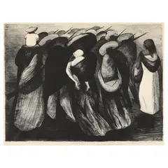 Rear Guard by José Clemente Orozco, Lithograph, sold Oct 2024