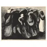 Rear Guard by José Clemente Orozco, Lithograph, sold Oct 2024