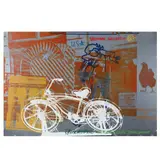 Overseas Culture Exchange by Robert Rauschenberg, Silkscreen print in colors on foil-coated paper, sold Oct 2024