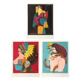 Heart / How It All Began / Miss American Indian (from Afternoon Suite ) by Richard Lindner, Each a lithograph in colors, sold Oct 2024