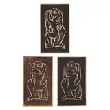 Mother and Child (Three Works) by Sara Lichtenstein, Woodblock prints on wove paper, sold Oct 2024