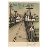 La Route by Bernard Buffet, Lithograph in colors on paper, sold Oct 2024
