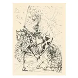 El Cid by Salvador Dalí, Etching, sold Oct 2024