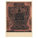 Exposicion Céramique, Vallauris by Pablo Picasso, Linocut in colors, sold Oct 2024