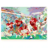 Post Season Football Classic / Superbowl XIX 49'ers VS. Dolphins by LeRoy Neiman, Serigraph on paper, sold Oct 2024