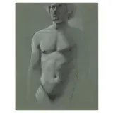 Nude Study by S. Tucker Cooke, Pastel on paper, sold Oct 2024