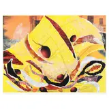 Abstract Mixed Media Collage by Joyce Watkins King, Mixed media collage on paper, sold Oct 2024
