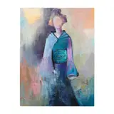 Blue Kimono by Jillian Goldberg, Acrylic and mixed media on canvas, sold Oct 2024