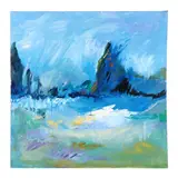Singing the Blues by Jillian Goldberg, Acrylic on canvas, sold Oct 2024