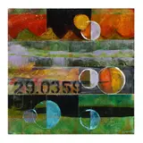 Moon Shadow by Jillian Goldberg, Acrylic on canvas mounted to board, sold Oct 2024