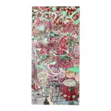 Untitled Abstract by Nathaniel Quinn, Acrylic on panel, sold Oct 2024