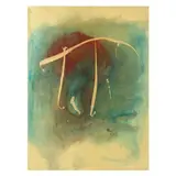 Untitled Abstract by Wayne Trapp, Mixed media on paper, sold Oct 2024