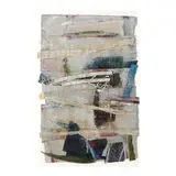 Framed Collage by Gerard Priestley, Mixed media collage, sold Oct 2024