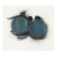 Abstract Composition by Richard Kinnaird, Mixed media on paper, sold Oct 2024