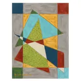 Untitled by Emil Bisttram, Encaustic on paper, sold Oct 2024