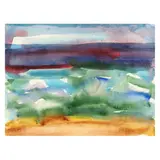 Untitled Abstract by Mary Abbott, Watercolor on paper, sold Oct 2024