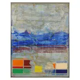Large Grid Painting by Joseph Fisher, Acrylic, sold Oct 2024