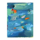 Untitled Abstract by Michele Charles Nicolas, Acrylic on canvas, sold Oct 2024