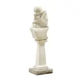 Mother and Child by Daniel Dallacqua, Carved marble, sold Oct 2024