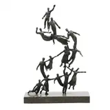 People Could Fly by Walter Horak, Patinated bronze, sold Oct 2024