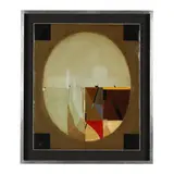 Cubist Landscape Through a Vignette by Lawson Burch, Oil on board, sold Oct 2024