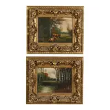 Pair of Pastoral Landscapes by Andrew Millrose, Each an oil on canvas, sold Sep 2024