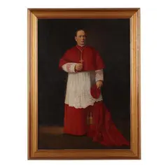 Portrait of a Catholic Cardinal by Joseph Malachy Kavanagh, Oil on canvas, sold Sep 2024
