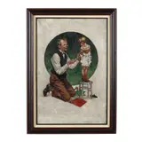 The Doctor's Visit by Charles James Ryan, Oil on canvas, sold Sep 2024