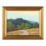 Mountain Landscape by A. D. Greer, Oil on masonite, sold Sep 2024