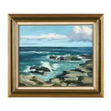 After the Storm, Kennebunk Port, Maine by Edna Palmer Engelhardt, Oil on canvas, sold Sep 2024