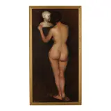 Full Length Female Nude with Bust by Conrad Newton, Oil on artist board, sold Sep 2024