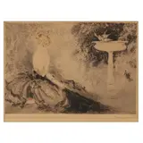 Wistfulness by Louis Icart, Etching in colors on paper, sold Sep 2024