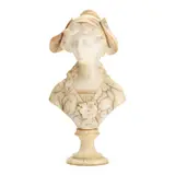 Alabaster Bust of A Beauty by Adolfo Cipriani, Carved alabaster, sold Sep 2024
