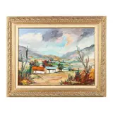 Flores en el Valle by Trino Orozco, Oil on canvas, sold Sep 2024