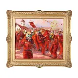 Diablos Del Yare by Ramon Chirinos, Oil on canvas, sold Sep 2024