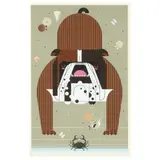 Claws by Charley Harper, Serigraph on paper, sold Sep 2024