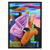 New Player in Town by Ivey Hayes, Giclée print in colors on canvas, sold Sep 2024