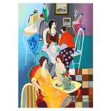Winding Down by Itzchak Tarkay, Serigraph in colors on canvas, sold Sep 2024