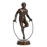 Bronze Model of a Faun Jumping Rope by Augustin Courtet, Patinated bronze, sold Sep 2024