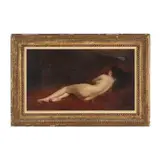An Odalisque by Bernhard Zickendraht, Oil on canvas, sold Sep 2024