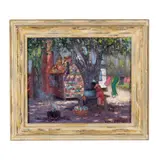 Mom - Caroline's Kingdom by Walter Whitcomb Thompson, Oil on plywood, sold Sep 2024