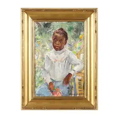 Portrait of a Young Girl by Horace Day, Oil on canvas, sold Sep 2024