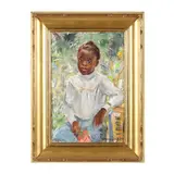 Portrait of a Young Girl by Horace Day, Oil on canvas, sold Sep 2024