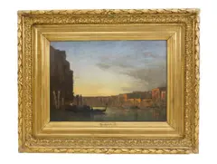 Venetian Scene by Félix Ziem, oil, sold May 2024