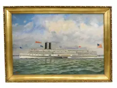 Commonwealth by Ferdinand Worms, oil, sold May 2024