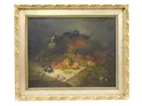 Still-Life by George W. Whitaker, oil, sold May 2024