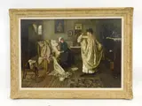 Old Dresses by Charles Dater Weldon, oil on canvas, sold May 2024