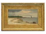 Naushon Island by Lemuel D. Eldred, oil, sold May 2024