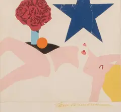 Great American Nude (from Banner) by Tom Wesselmann, 1969, color screenprint, sold Mar 2026