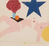 Great American Nude (from Banner) by Tom Wesselmann, 1969, color screenprint, sold Mar 2026
